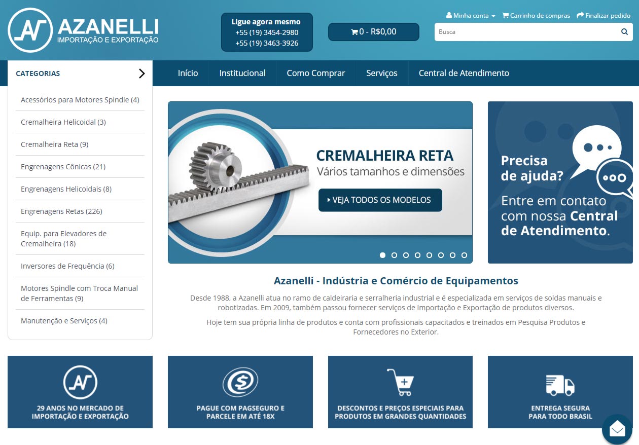 Desenvolvimento de Website para Azanelli