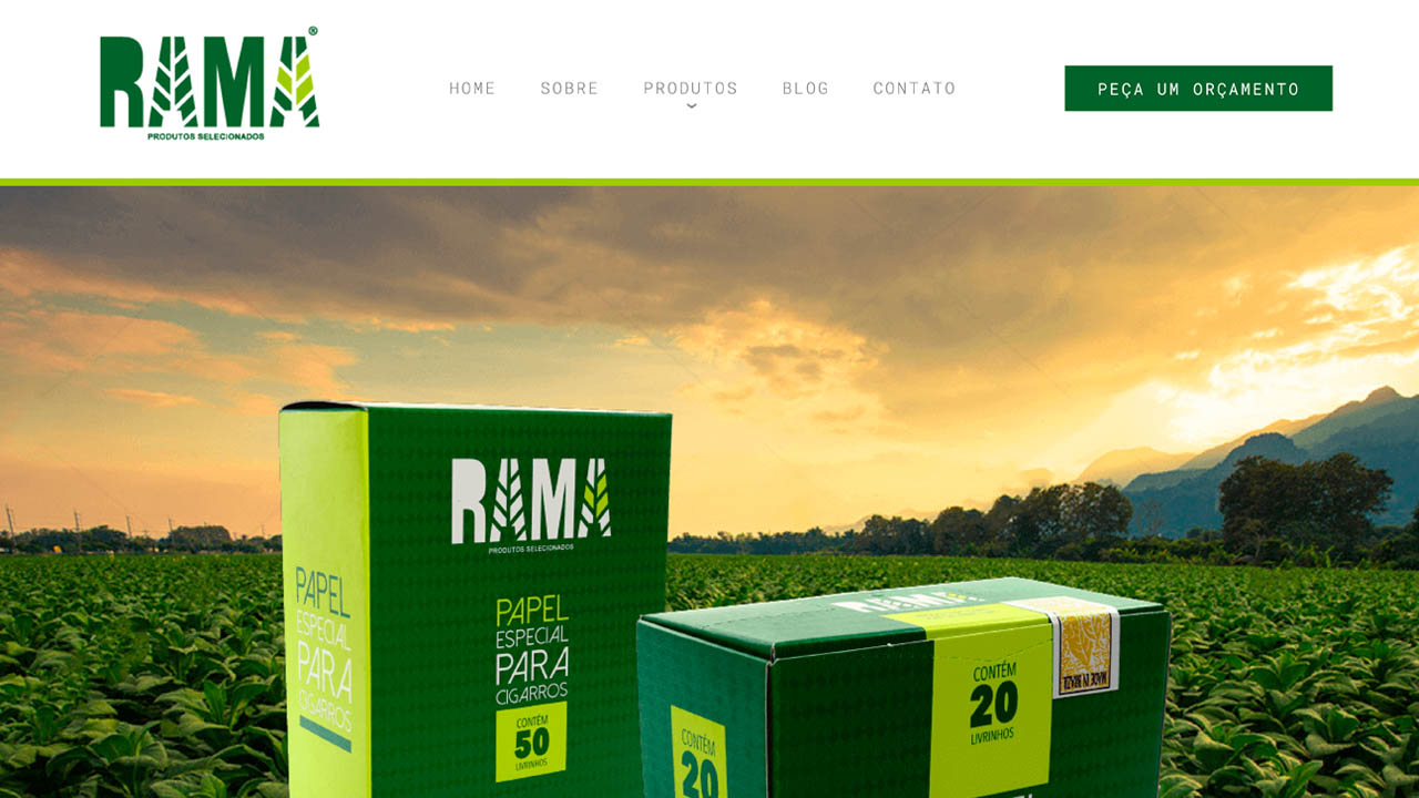 Desenvolvimento de Website para Rama Distribuidora