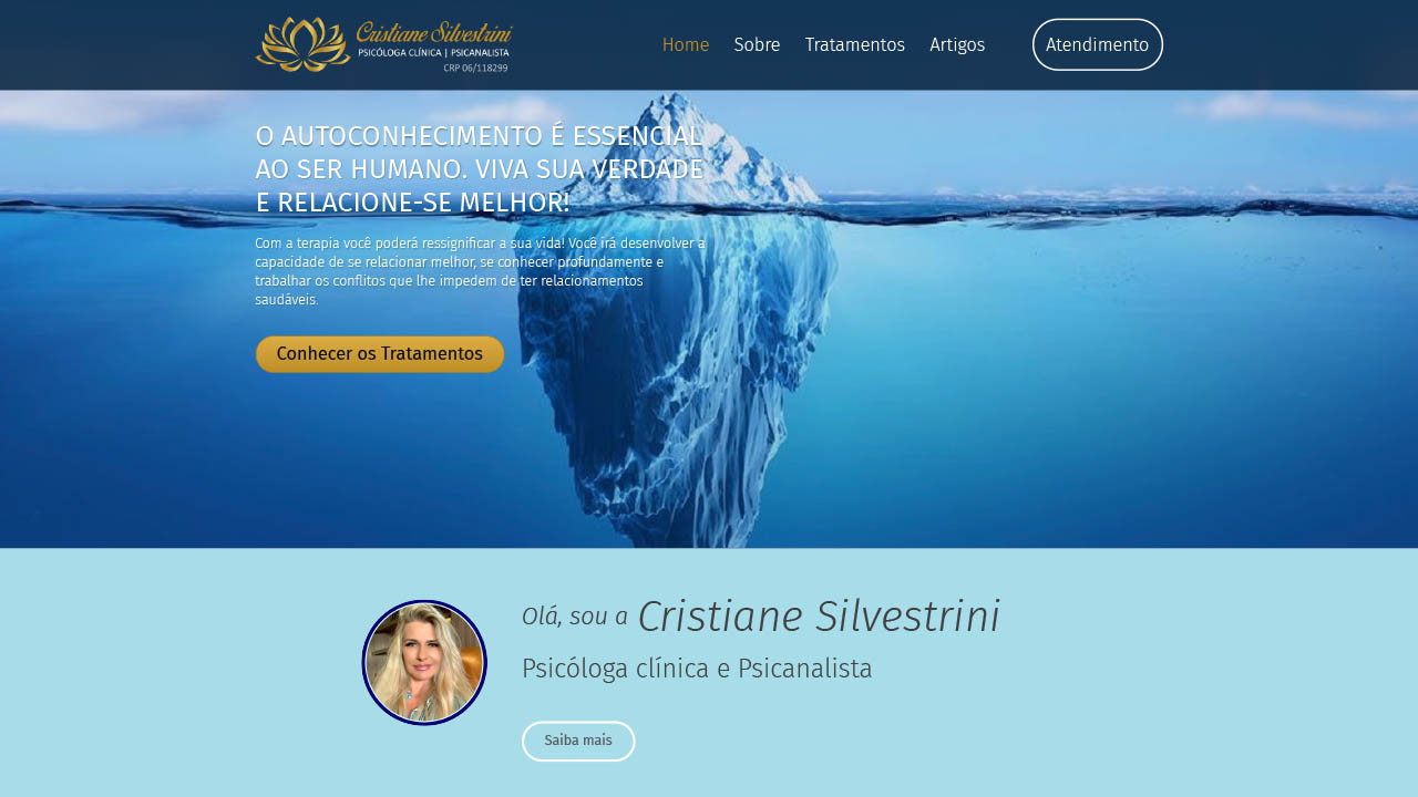 Desenvolvimento de Website para Cristiane Silvestrini