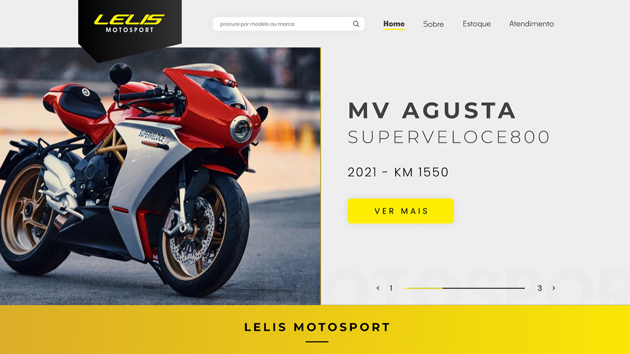 Desenvolvimento de Website para Lelis Motosport