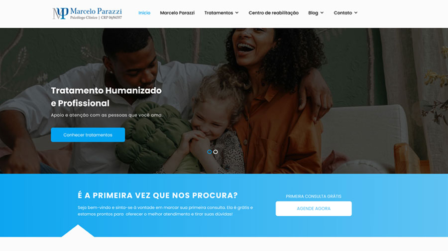 Desenvolvimento de Website para Clínica Marcelo Parazzi