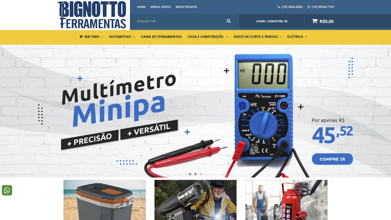 Novo site Bignotto Ferramentas - Making TI e Marketing Digital