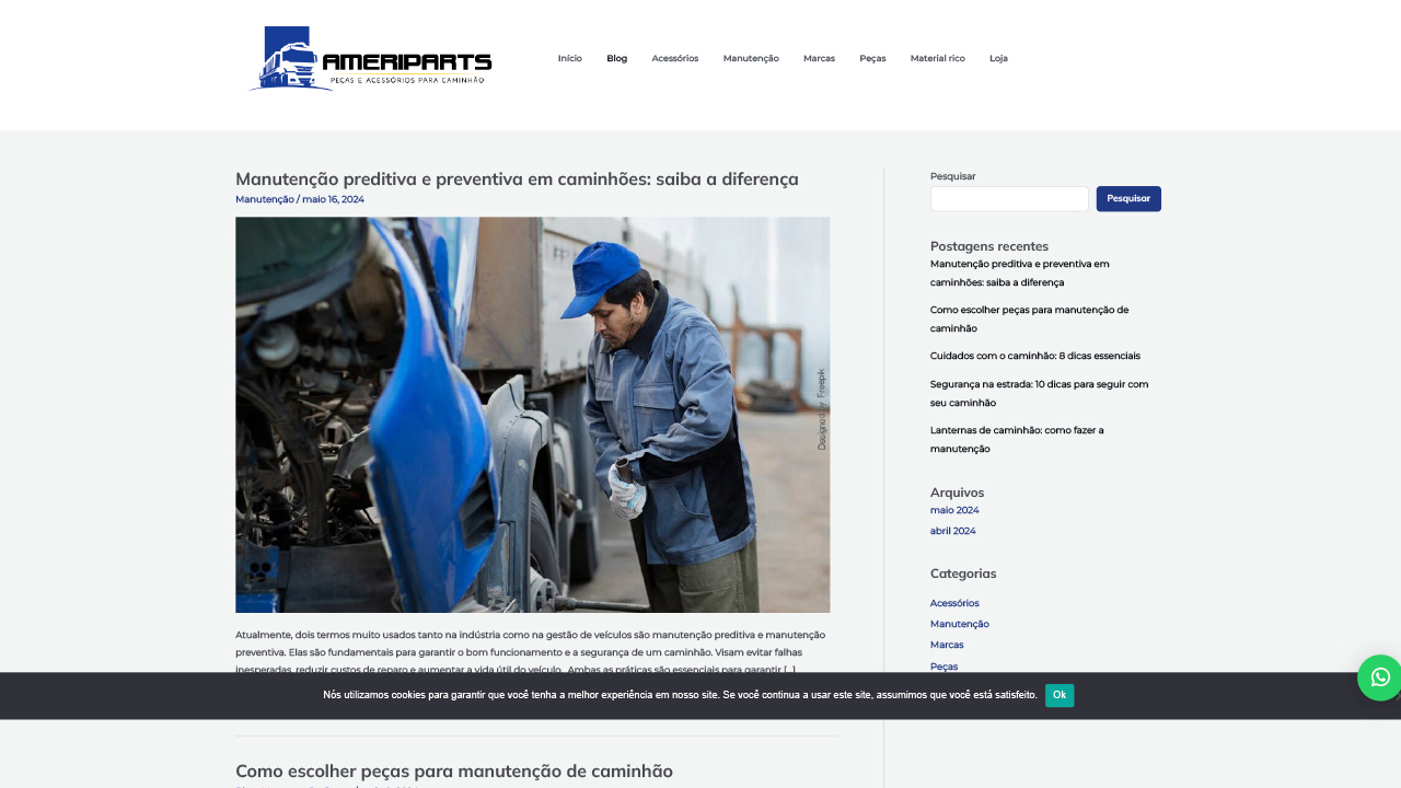 Novo Blog Ameriparts - Making TI e Marketing Digital
