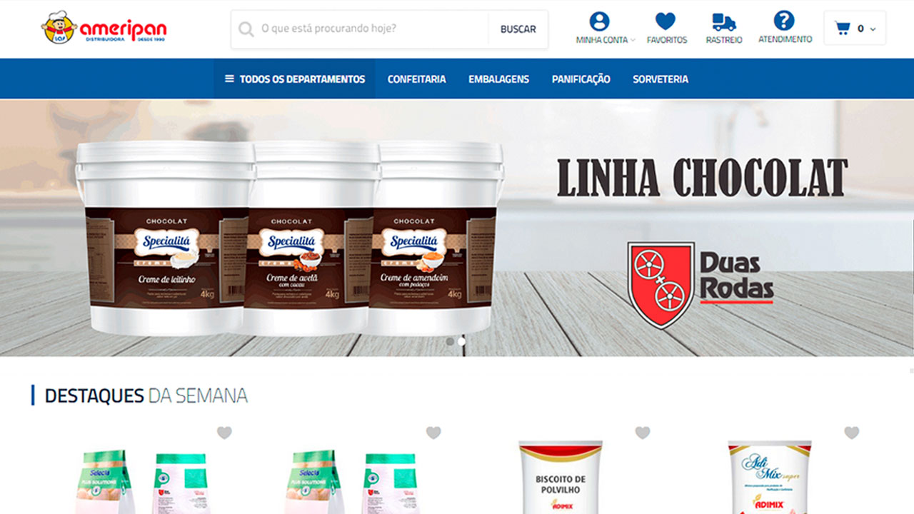 Novo site Ameripan - Making TI e Marketing Digital