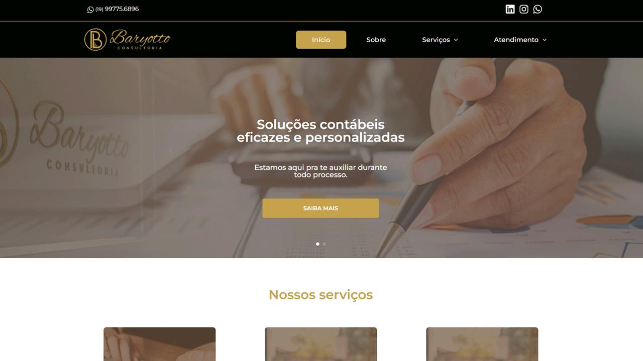 Novo site Baryotto Consultoria - Making TI e Marketing Digital