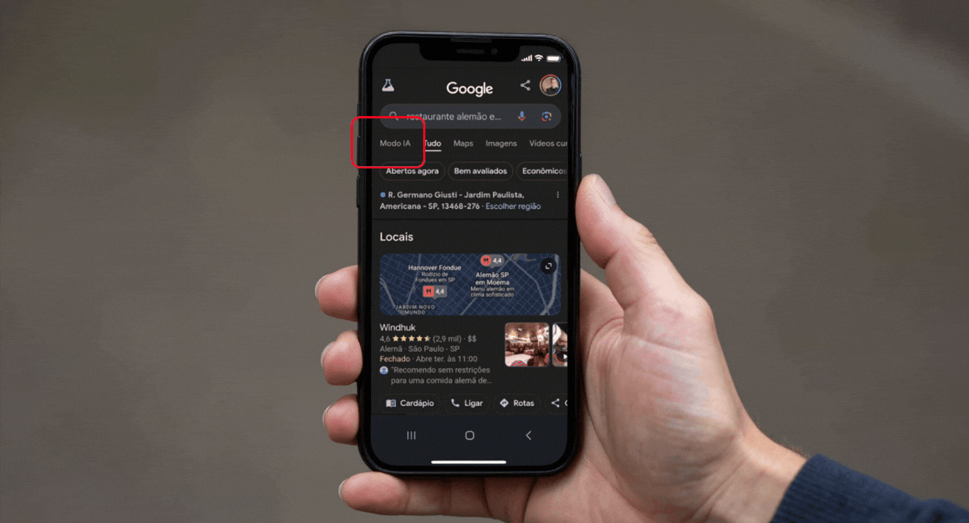 Ativar o AI Mode pelo APP do Google Ativar o AI Mode pelo APP do Google