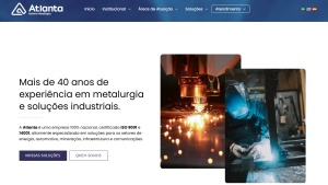 Novo site Atlanta Metalúrgica - Making TI e Marketing Digital
