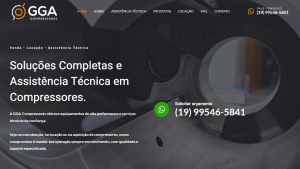 Novo site GGA Compressores - Making TI e Marketing Digital