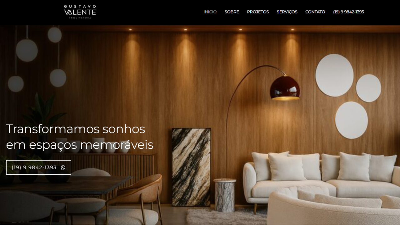 Novo site Gustavo Valente - Making TI e Marketing Digital